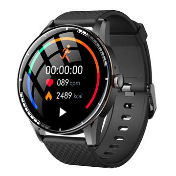 H6 Fashion Round Touch Smartwatch GPS Tracking Sports Waterproof Smart Watch Mens IOS/Android